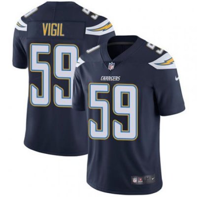 Nike Los Angeles Chargers 59 Nick Vigil Navy Blue Team Color Men Stitched NFL Vapor Untouchable Limited Jersey