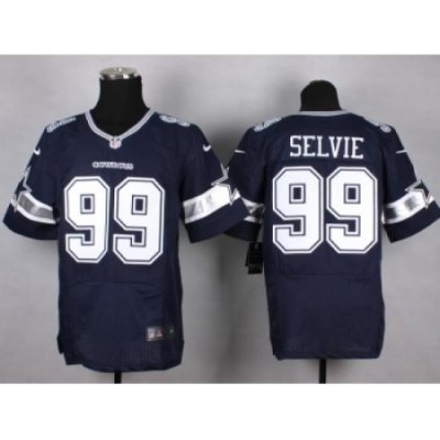 Nike Dallas Cowboys 99 George Selvie blue Elite NFL Jersey