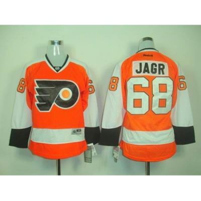 WOMEN Philadelphia Flyers 68 JAGR ORANGE JERSEY