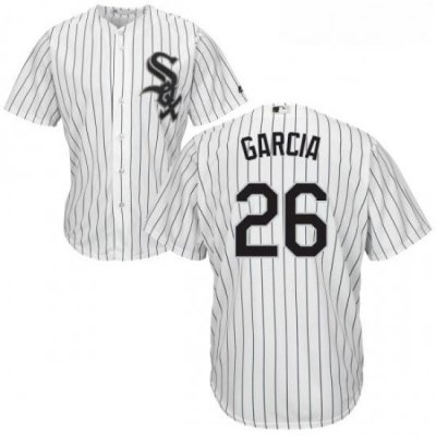 Youth Majestic Chicago White Sox 26 Avisail Garcia Replica White Home Cool Base MLB Jersey