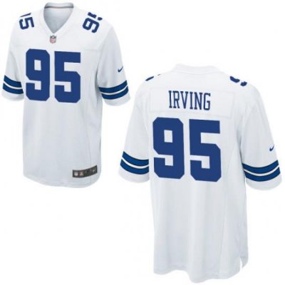 Nike Cowboys #95 David Irving Mens Alternate White Stitched NFL Elite Jersey