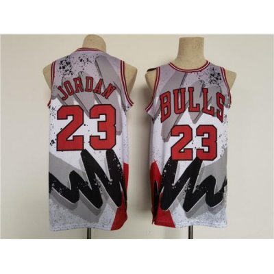 Men's Chicago Bulls #23 Michael Jordan Throwback Basketball Jersey