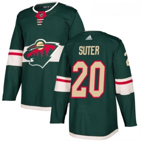 Youth Adidas Minnesota Wild 20 Ryan Suter Premier Green Home NHL Jersey