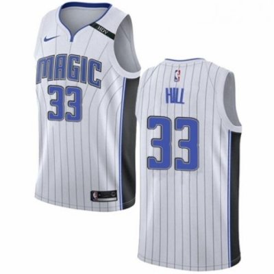 Womens Nike Orlando Magic 33 Grant Hill Swingman NBA Jersey Association Edition