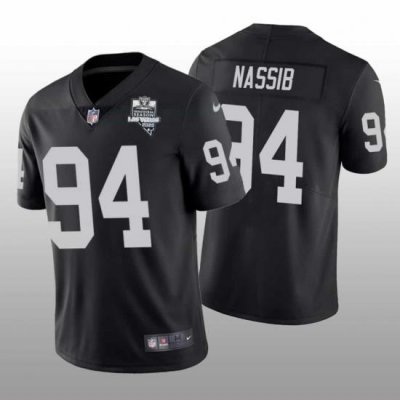 Las Vegas Raiders 4 Carl Nassib Vapor Limited Jersey Black Inaugural Jersey