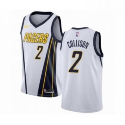 Mens Nike Indiana Pacers 2 Darren Collison White Swingman Jersey Earned Edition