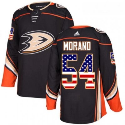 Youth Adidas Anaheim Ducks 54 Antoine Morand Authentic Black USA Flag Fashion NHL Jersey