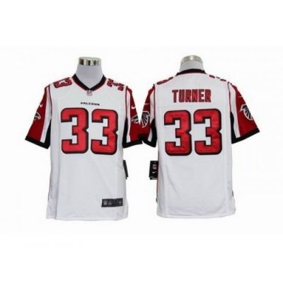 Nike Atlanta Falcons 33 Michael Turner White Game NFL Jersey