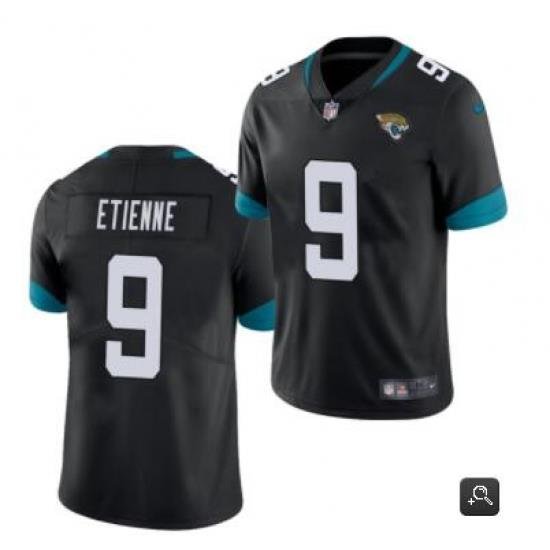 Men Jacksonville Jaguars #9 Travis Etienne Black 2021 Vapor Untouchable Limited Stitched NFL Jersey