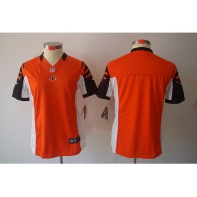 Women Nike NFL Cincinnati Bengals Blank Orange Color[ LIMITED Jersey]