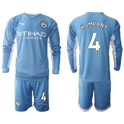 Men Manchester City Long Sleeve Soccer Jerseys 516