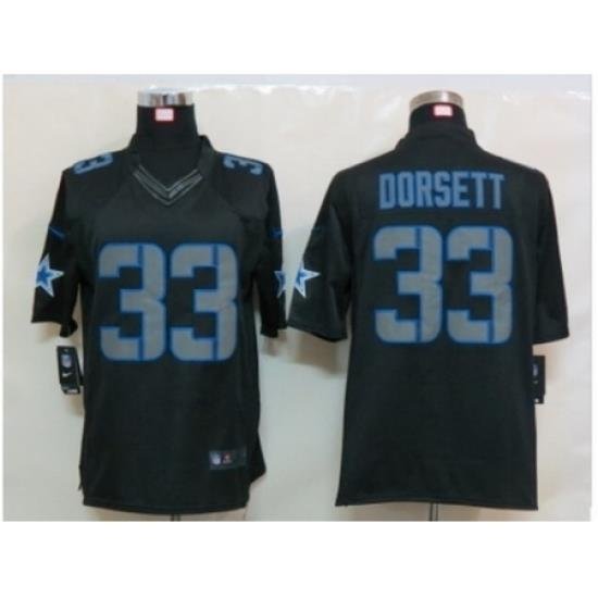 Nike Dallas CoWboys 33 Tony Dorsett Black Limited Impact NFL Jersey