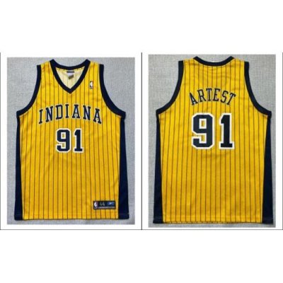 Men Reebok Ron Artest Indiana Pacers 91 Malice In The Palace Pinstripe Jersey