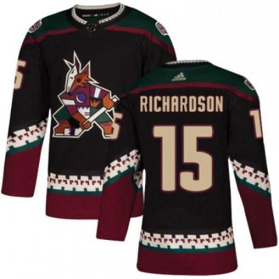 Youth Adidas Arizona Coyotes 15 Brad Richardson Premier Black Alternate NHL Jersey