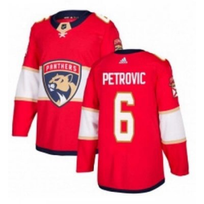 Youth Adidas Florida Panthers 6 Alex Petrovic Premier Red Home NHL Jersey