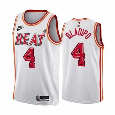 Men Miami Heat 4 Andre Drummond White Classic Edition Stitched Basketball Jersey