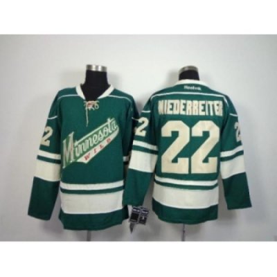 NHL Minnesota Wilds #22 miederreiter green jerseys