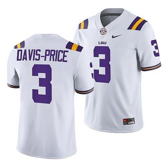 Lsu Tigers Tyrion Davis Price White College Football Men Jersey