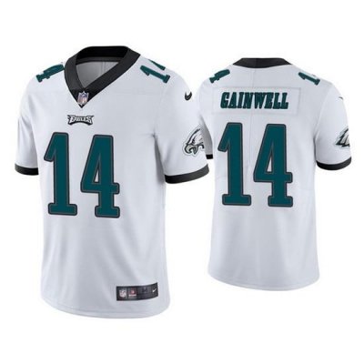 Youth Philadelphia Eagles 14 Kenneth Gainwell White Vapor Untouchable Limited Stitched Football Jersey