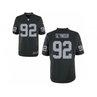 Nike Oakland Raiders 92 Richard Seymour Black Elite NFL Jersey