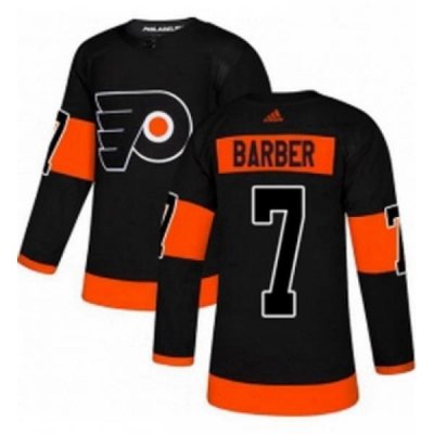 Mens Adidas Philadelphia Flyers 7 Bill Barber Premier Black Alternate NHL Jersey