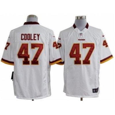 Nike Washington Redskins 47 Chris Cooley White Game NFL Jersey