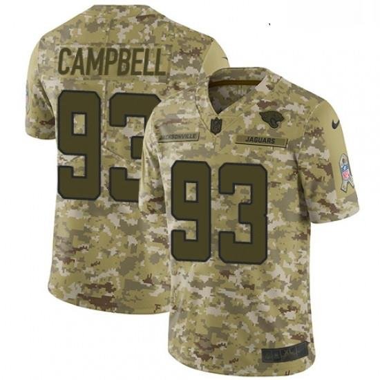 Youth Nike Jacksonville Jaguars 93 Calais Campbell Limited Camo 2018 Salute to Service NFL Jers