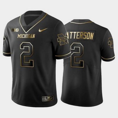 Michigan Wolverines Shea Patterson Black 2019 Golden Edition Men'S Jersey