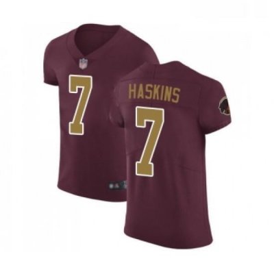 Mens Washington Redskins 7 Dwayne Haskins Burgundy Red Alternate Vapor Untouchable Elite Player Football Jersey