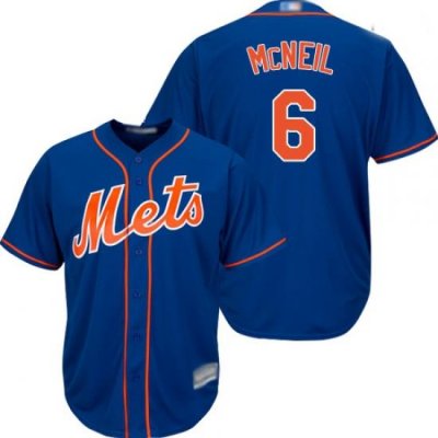 Mets #6 Jeff McNeil Blue NeW Cool Base Stitched Baseball Jersey