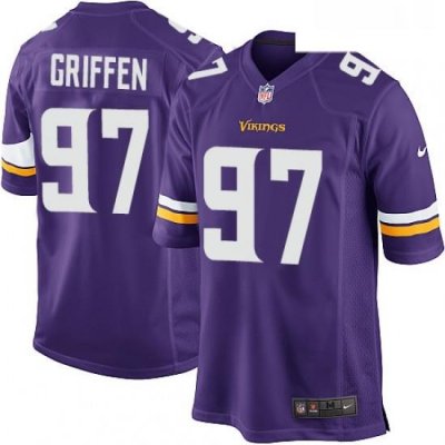 Mens Nike Minnesota Vikings 97 Everson Griffen Game Purple Team Color NFL Jersey