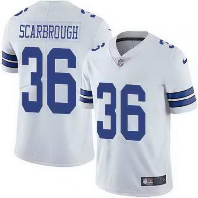 Nike Cowboys 36 Bo Scarbrough White Vapor Untouchable Limited Jersey