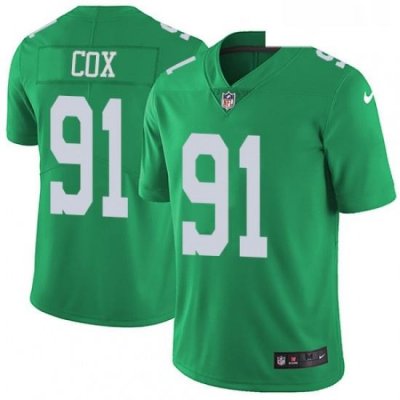 Mens Nike Philadelphia Eagles 91 Fletcher Cox Limited Green Rush Vapor Untouchable NFL Jersey