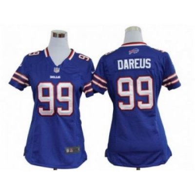 Nike Women NFL Buffalo Bills #99 Marcell Dareus Blue Jerseys