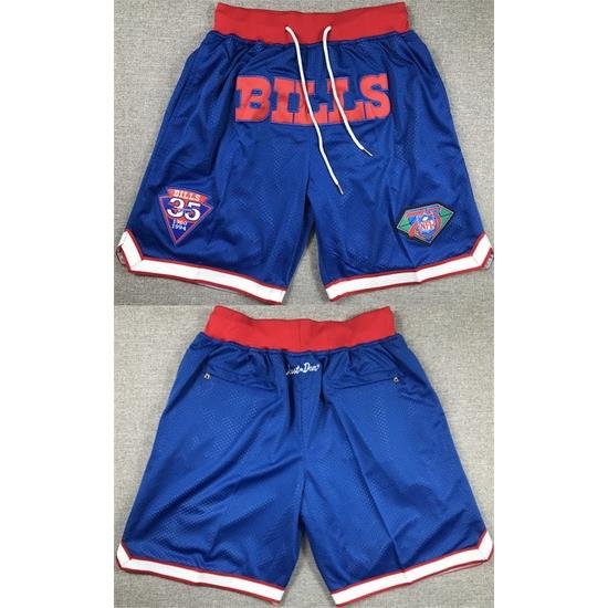 Men Buffalo Bills Blue Shorts