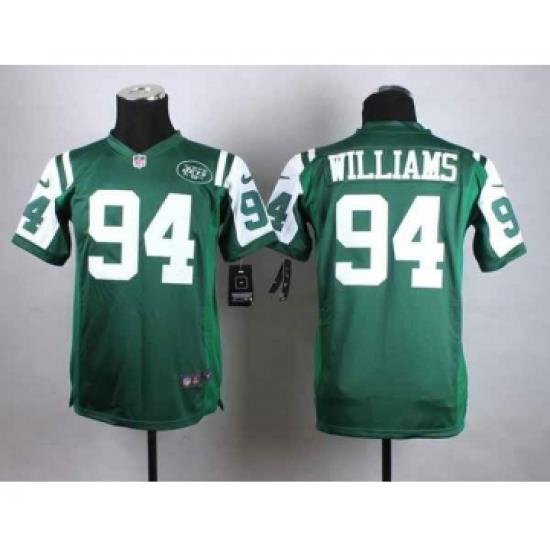 nike youth nfl jerseys new york jets 94 williams green[nike]