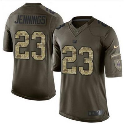 Nike New York Giants #23 Rashad Jennings Green Men 27s Stitched NFL Limited Salute to Service Jersey