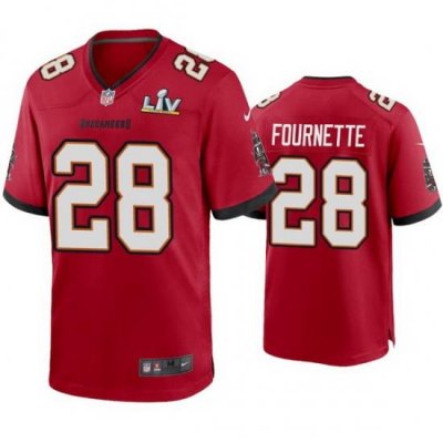 Men Leonard Fournette Buccaneers Red Super Bowl Lv Game Jersey