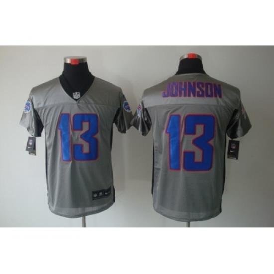 Nike Buffalo Bills 13 Steve Johnson Grey Elite Shadow NFL Jersey