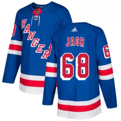 Youth Adidas New York Rangers 68 Jaromir Jagr Premier Royal Blue Home NHL Jersey