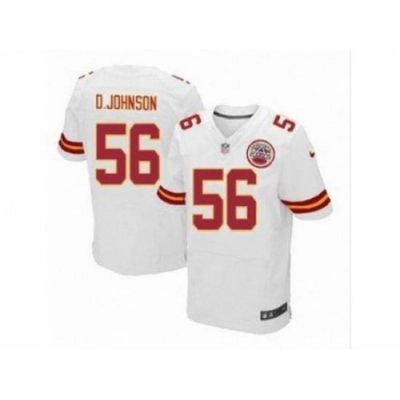 Nike Kansas City Chiefs 56 Derrick Johnson white Elite NFL Jersey