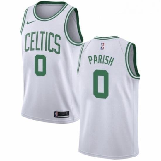 Womens Nike Boston Celtics 0 Robert Parish Swingman White NBA Jersey Association Edition