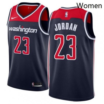 Womens Nike Washington Wizards 23 Michael Jordan Authentic Navy Blue NBA Jersey Statement Edition