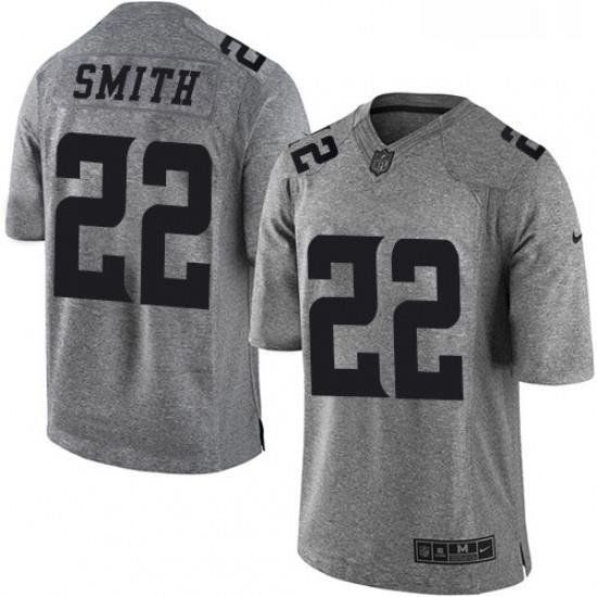 Mens Nike Minnesota Vikings 22 Harrison Smith Limited Gray Gridiron NFL Jersey