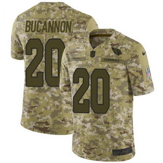 Nike Cardinals #20 Deone Bucannon Camo Mens Stitched NFL Limited 2018 Salute to Service Jersey