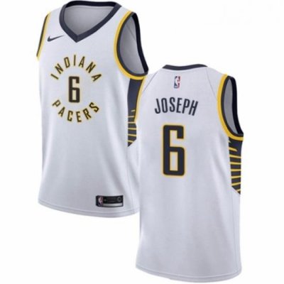 Youth Nike Indiana Pacers 6 Cory Joseph Authentic White NBA Jersey Association Edition