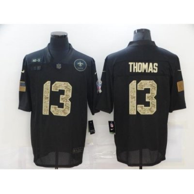 Nike New Orleans Saints 13 Michael Thomas Black Camo 2020 Salute To Service Limited Jersey