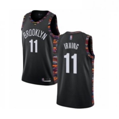 Womens Brooklyn Nets 11 Kyrie Irving Swingman Black Basketball Jersey 2018 19 City Edition