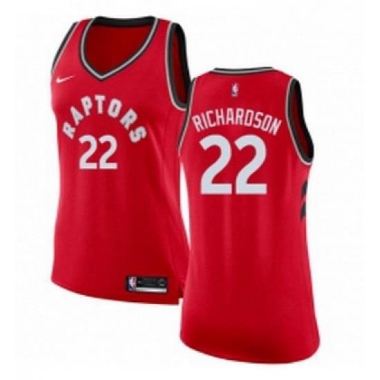 Womens Nike Toronto Raptors 22 Malachi Richardson Swingman Red NBA Jersey Icon Edition