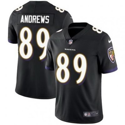 Youth Nike Baltimore Ravens 89 Mark Andrews Black Vapor Untouchable Limited Jersey